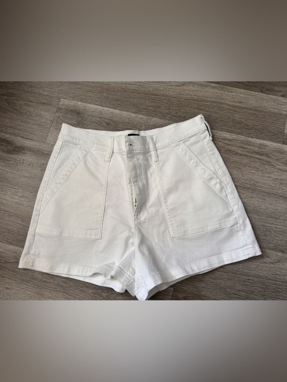 J. Crew White Denim Shorts
